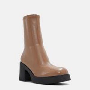 Call It Spring Beige Heeled Boots